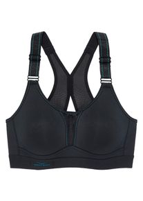 Venice Beach Damen Sport-BH, Gr. 100, schwarz, Microtouch, Obermaterial: 90% Polyester (COOLMAX), 10% Elasthan (LYCRA), sportlich, BHs, ohne Bügel