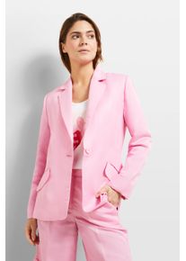 Bugatti Damen Kurzblazer, pink, casual, Gr. 38, 60% Leinen, 40% Viskose, Blazer, leicht tailliert
