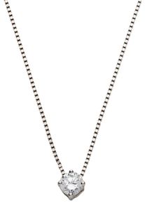 UNIKE JEWELLERY Damen Kette mit Anhänger "CLASSY SIMPLE SOLITÄR, UK.CL.1202.0002", Silber 925 (Sterlingsilber), L: 47cm, silber, Silber 925