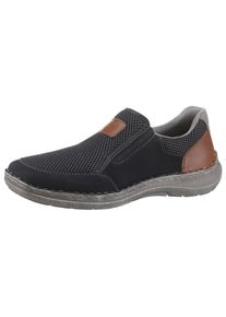 Rieker Herren Slipper, Gr. 44, bunt, Textil, Lederimitat, Schuhe, Halbschuh, Freizeitschuh, Schlupfschuh mit luftigem Mesh