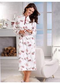 wäschepur WÄSCHEPUR Damen Nachthemd "Nachthemd", Gr. 36, rosa, 100% Baumwolle, geblümt, gemustert, Kleider