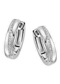 Firetti Damen Paar Creolen "Schmuck Geschenk Silber 925 Ohrschmuck glitzernd", Silber 925 (Sterlingsilber), silber, Silber 925 (Sterlingsilber),