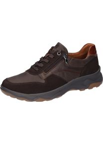 Waldläufer WALDLÄUFER Herren Sneaker "H-MAX", Gr. 7, braun, Nubukleder, Nappaleder, sportlich, Schuhe, Bequemschuh, Halbschuh, Schnürschuh in Komfortweite H =