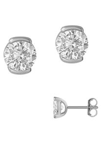 Firetti Damen Paar Ohrstecker "Schmuck Geschenk Silber 925 Ohrschmuck Solitär", Silber 925 (Sterlingsilber), silber, Silber 925 (Sterlingsilber),