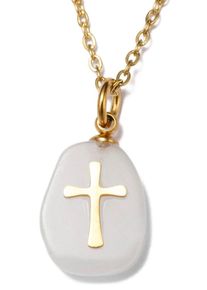 Firetti Damen Kette mit Anhänger "Schmuck Geschenk Kreuz", Edelstahl, L: 45cm B: 2mm, grau, Edelstahl, B:2mm, Halsketten, Made in Germany - mit