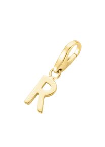 Damen Charm Buchstabe "Buchstabe R, Silber 925", gold, Giorgio Martello MILANO, Silber 925 (Sterlingsilber), Charms