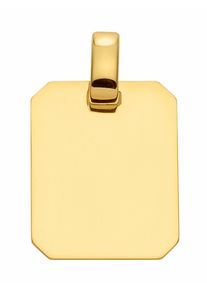 Adelia´s ADELIA ́S Damen Ketten-Anhänger "333 Gold Gravurplatte Anhänger", Gold, gold, Gold, Schmuckanhänger, 333 Gold Goldschmuck für Damen