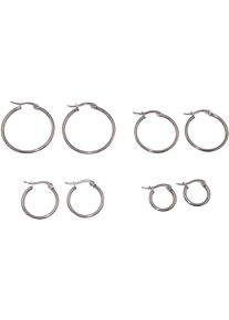 Firetti Damen Creolen-Set "Multipack Schmuck Geschenk Ohrschmuck Ohrringe", Edelstahl, silber, Edelstahl, Ohrringe, Made in Germany