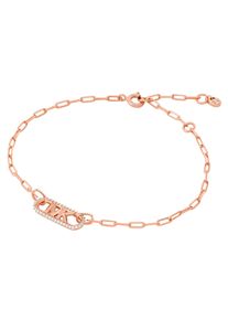 Michael Kors Damen Armband "PREMIUM, EMPIRE, OVAL, MKC1656CZ", Silber 925 (Sterlingsilber), rosa, Silber 925 (Sterlingsilber), Armbänder, mit