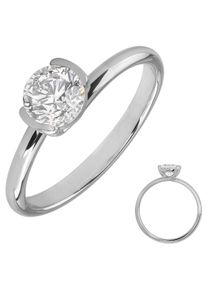 Firetti Damen Fingerring "Schmuck Geschenk Silber 925 Silberring Solitär", 58, Silber 925 (Sterlingsilber), 2,2mm, silber, Silber 925