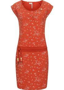 Ragwear Damen Sommerkleid "Penelope", orange, Gr. XXL, 100% Baumwolle, Kleider, leichtes Baumwoll Kleid mit Print