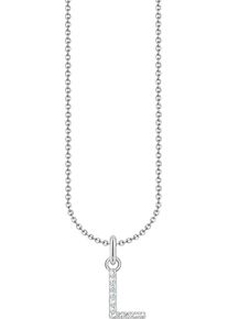 Thomas Sabo Damen Kette mit Anhänger "Buchstabe, KE2240 - KE2265-051-14-L45V, KE2240 - KE2265-414-14-L45V", 45, L, Silber 925 (Sterlingsilber), bunt,
