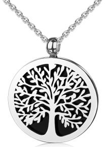 Firetti Damen Kette mit Anhänger "Schmuck Geschenk Silber 925 Halsschmuck Halskette Ankerkette Baum", Silber 925 (Sterlingsilber), L: 45cm B: 1,1mm,
