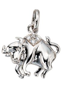 Jobo Damen Sternzeichen-Anhänger "Sternzeichen Stier", Silber 925 (Sterlingsilber), silber, Silber 925 (Sterlingsilber), Schmuckanhänger, 925 Silber
