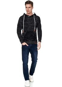 Rusty Neal Herren Kapuzensweatshirt, blau, casual, Gr. M, mehrfarbig, 70% Polyacryl, 30% Baumwolle, Sweatshirts, mit stylischem Ausschnitt