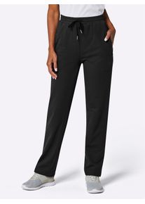 Catamaran Damen Trainingshose, schwarz, Gr. 36, unifarben, 50% Baumwolle, 50% Polyester, Hosen