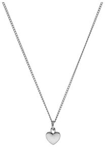 PURELEI Damen Kette mit Anhänger "Schmuck Geschenk Heart Herz Charm Anhänger, 2116", Edelstahl, L: 55cm, silber, Edelstahl, Halsketten