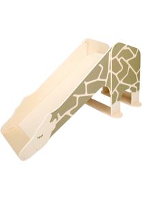 Small Foot Kinder Indoor-Rutsche "Wildlife Giraffe", beige, Holz, B:75cm H:59cm T:139cm, Rutschen