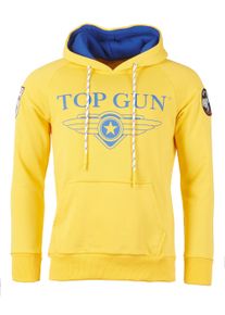 Top Gun Herren Kapuzenpullover "Destroyer TG20193012", gelb, Gr. XXXL, Obermaterial: 65% Baumwolle, 35% Polyester, Pullover