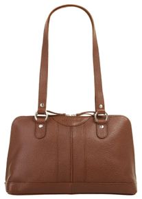 Betty Barclay Damen Umhängetasche, braun, Leder, Strukturmuster, Taschen, echt Leder
