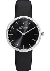 s.Oliver Damen Quarzuhr, schwarz, Armbanduhren, Armbanduhr, Damenuhr