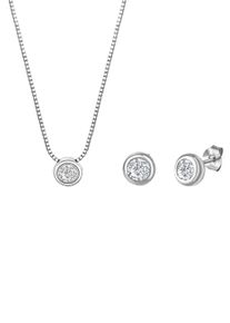 Firetti Damen Schmuckset "Multipack Schmuck Geschenk Silber 925 Halskette Ohrstecker", silber, Silber 925 (Sterlingsilber), Schmuck-Sets, mit