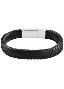 Adelia´s ADELIA ́S Herren Edelstahlarmband "Herren Armband aus Edelstahl 22 cm", 22, Edelstahl, schwarz, Edelstahl, Armbänder