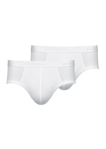 Mey Herren Slip "CASUAL COTTON", Gr. 7, weiß, Feinripp, Obermaterial: 98% Baumwolle, 2% Elasthan, unifarben, Unterhosen, ohne auftragende Seitennähte