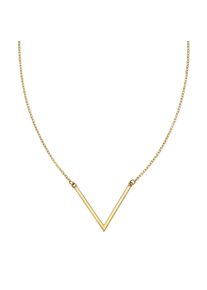 Celesta Damen Collierkettchen "375 Gold 42+3cm", 42 + 3cm, Gold, L: 45cm B: 18.0mm, gelb, Gold, B:18.0mm, Halsketten