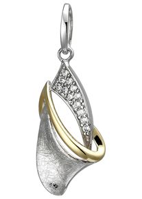 Jobo Damen Ketten-Anhänger "Anhänger mit 12 Zirkonia", Silber 925 (Sterlingsilber), silber, Silber 925 (Sterlingsilber), Schmuckanhänger, 925 Silber