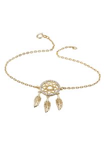 Firetti Damen Armband "Schmuck Geschenk Silber 925 Armschmuck Armkette Traumfänger", Silber 925 (Sterlingsilber), gold, Silber 925 (Sterlingsilber),