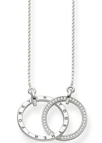 Thomas Sabo Damen Kette mit Anhänger "TOGETHER FOREVER, KE1489-051-14-L60V", 60, Silber 925 (Sterlingsilber), bunt, Silber 925 (Sterlingsilber),
