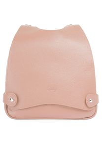 CLUTY Cityrucksack, rosa, Rindsleder, Leder, casual, Rucksäcke, echt Leder, Made in Italy