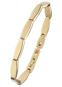 Jobo Herren Armband, Edelstahl, gold, Edelstahl, Armbänder, Edelstahl goldfarben 21 cm