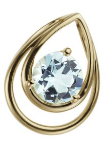 Jobo Damen Ketten-Anhänger "Anhänger mit Blautopas", Gelbgold 585, gelb, Gelbgold 585, Schmuckanhänger, 585 Gold