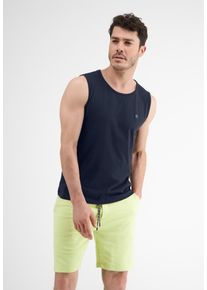 Lerros Herren Muskelshirt "Lerros Tanktop mit Palmenprint", blau, Gr. S, 100% Baumwolle, Shirts