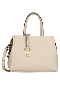 Gabor Damen Shopper "Gela", beige, Polyurethan, Polyurethan (PU), clean, gepflegt, unifarben, Taschen, genarbtes Lederimitat mit schmückenden
