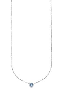 HECHTER PARIS Damen Kette mit Anhänger "Schmuck Geschenk Silber 925 Halsschmuck Halskette Ankerkette Solitär", Silber 925 (Sterlingsilber), L: 45cm,