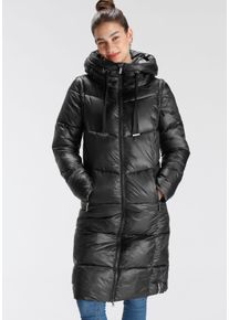 Tamaris Damen Steppmantel, schwarz, casual, Gr. 34, unifarben, Web, Obermaterial: 100% Polyester. Futter: 100% Polyester. Wattierung: 100% Polyester,