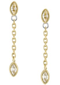 Fossil Damen Paar Ohrstecker "SADIE SEASONAL SPARKLE, JF04591710", Edelstahl, weiß, Edelstahl, Ohrringe, mit Zirkonia (synth.)