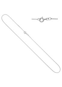 Jobo Damen Goldkette, Weißgold 585, L: 50cm, weiß, Weißgold 585, Halsketten, Venezianerkette 585 Weißgold 50 cm 0,9 mm