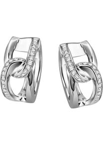 Firetti Damen Paar Creolen "Schmuck Geschenk Silber 925 Ohrschmuck Ohrringe verschlungen", Silber 925 (Sterlingsilber), silber, Silber 925
