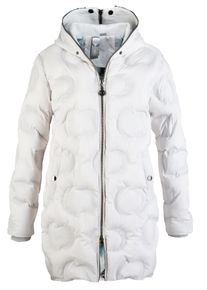 DEPROC Active Damen Steppmantel "GILMOUR MEGATE LONG WOMEN", weiß, casual, Gr. 38, 100% Polyester, Mäntel, auch in Großen Größen erhältlich