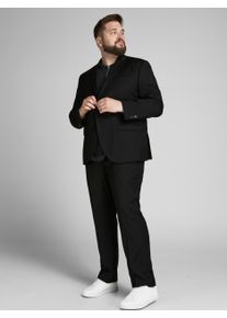 Jack & Jones PlusSize Herren Anzug "JPRFRANCO SUIT NOOS PLS", schwarz, modisch, Gr. 72, JACK & JONES PLUSSIZE, unifarben, Web, Obermaterial: 78% Polyester, 17% Viskose, 5%