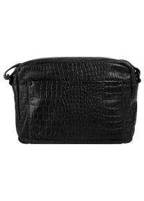 Betty Barclay Damen Umhängetasche, schwarz, Leder, Reptilienprägung, Taschen, echt Leder