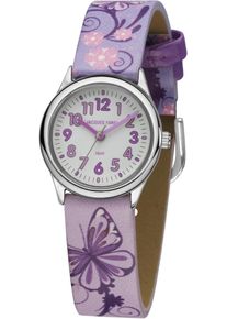 Jacques Farel Kinder Quarzuhr "Kinderuhr Schmetterling, HCC 435", bunt, Armbanduhren, Kinderuhr, Mädchenuhr, Schmetterling, ideal auch als Geschenk