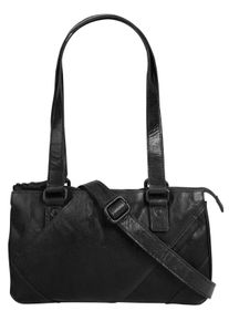 SPIKES & SPARROW Damen Henkeltasche, SPIKES & SPARROW, schwarz, Leder, vintage, Taschen, echt Leder
