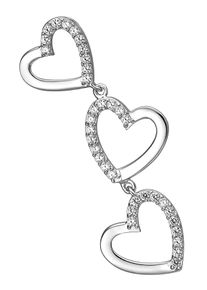 Jobo Damen Herz-Anhänger "Anhänger Herzen", Silber 925 (Sterlingsilber), silber, Silber 925 (Sterlingsilber), Schmuckanhänger, 925 Silber mit 35