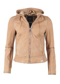 Maze Damen Lederjacke "Donie", beige, Gr. XL, Obermaterial: 100% Lammleder/ Innenmaterial 100% Polyester / Ärmelfutter: 100% Polyester, Jacken
