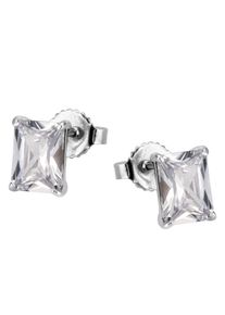 Firetti Damen Paar Ohrstecker "Schmuck Geschenk Silber 925 Ohrschmuck Quadrat Rechteck", Silber 925 (Sterlingsilber), silber, Silber 925